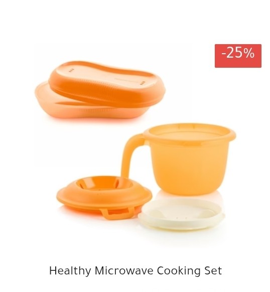 Healthy microwave cooking set