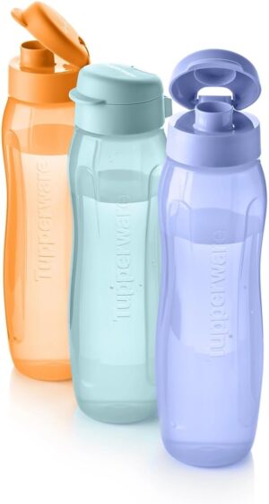 Tupperware Essentials Eco Water Bottle Set, 3 x 750 ml,